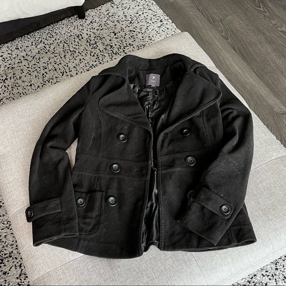 Black Pea Coat